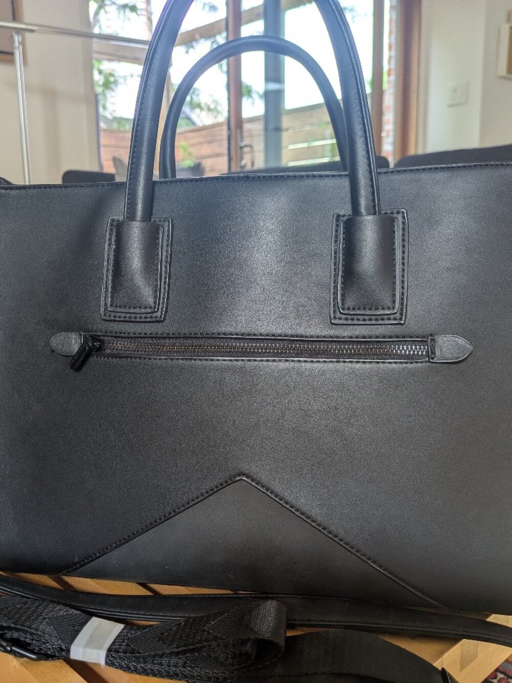 Pixie Mood, Black Vegan "leather" Briefcase